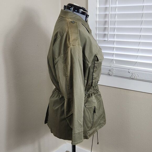 Joie NWT Olive Green Jenita Utility Jacket Size L NWT - Picture 7 of 16